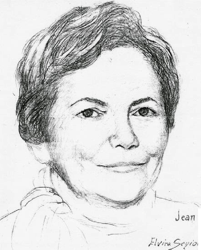 Jean Aristeguieta (dibujada por Elvira Senior)