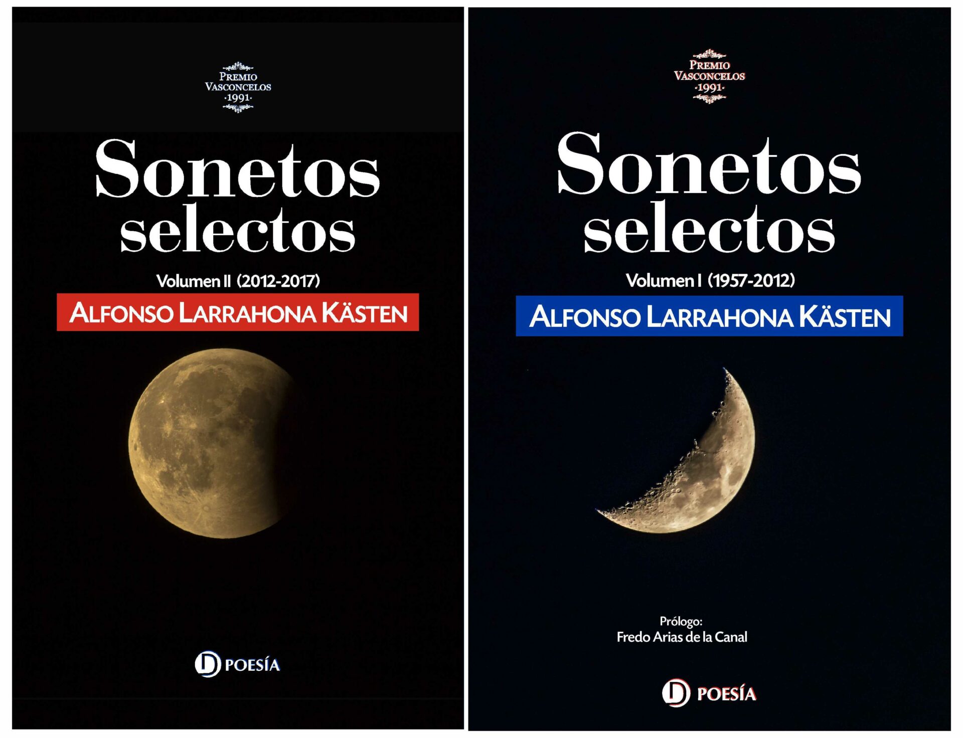 Portada de libros de sonetos de Larrahona.