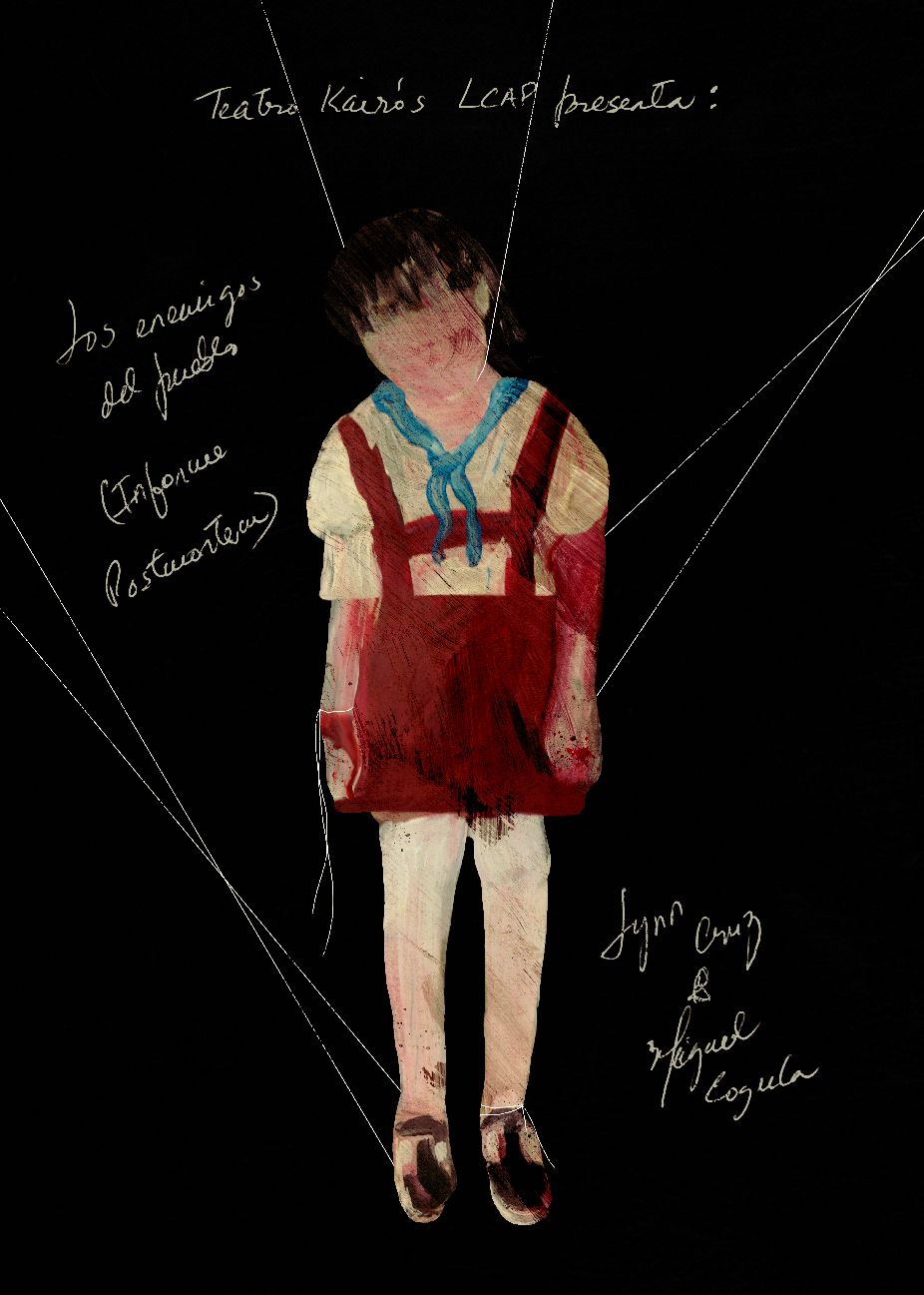 Cartel de la obra "Los enemigos del pueblo (Informe Postmortem)