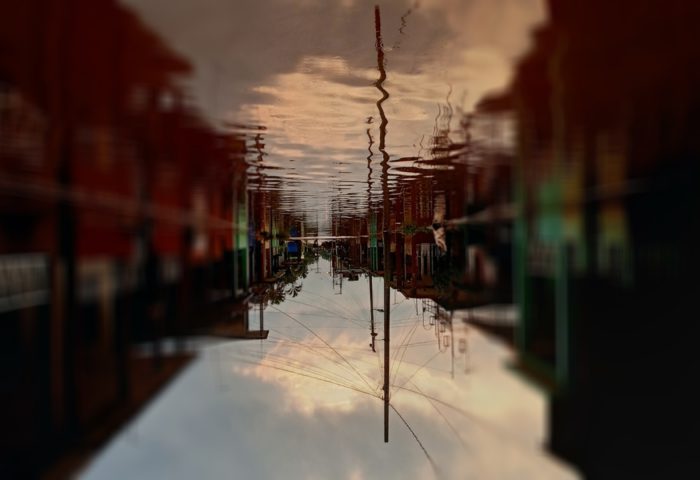 Imagen de calle inundada.