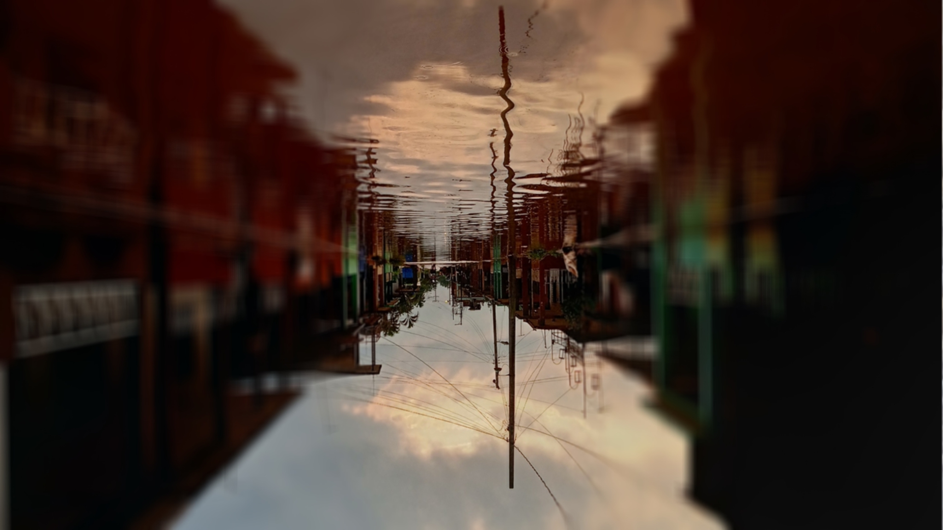 Imagen de calle inundada.