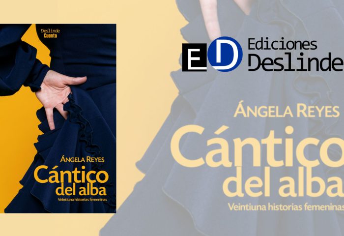 Cubierta del libro "Cántico del alba"(Ediciones Deslinde, Madrid, 2019), de la escritora española Ángela Reyes.
