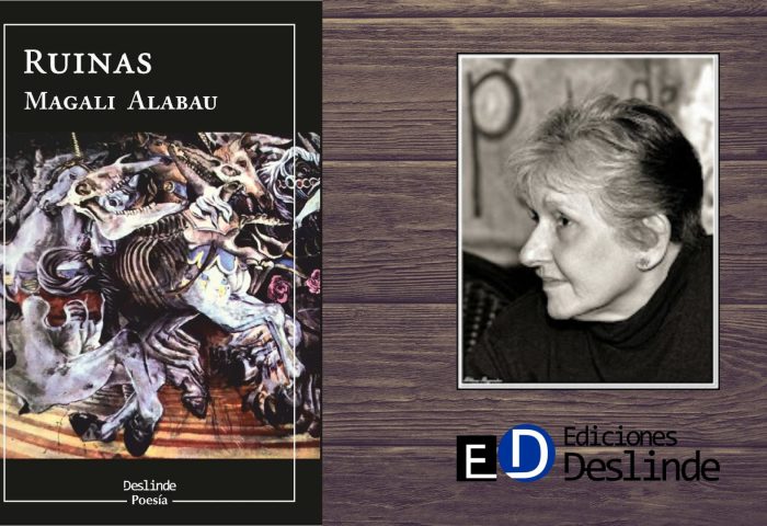 Cubierta del libro "Ruinas" (Ediciones Deslinde, Madrid, 2021), de la cubana Magali Alabau, e imagen de la autora.