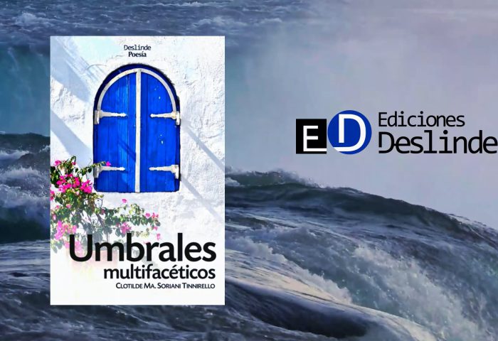 Cubierta del libro "Umbrales multifacéticos" (Ed. Deslinde, Madrid, 2020), de Clotilde Ma Soriani Tinnirello.