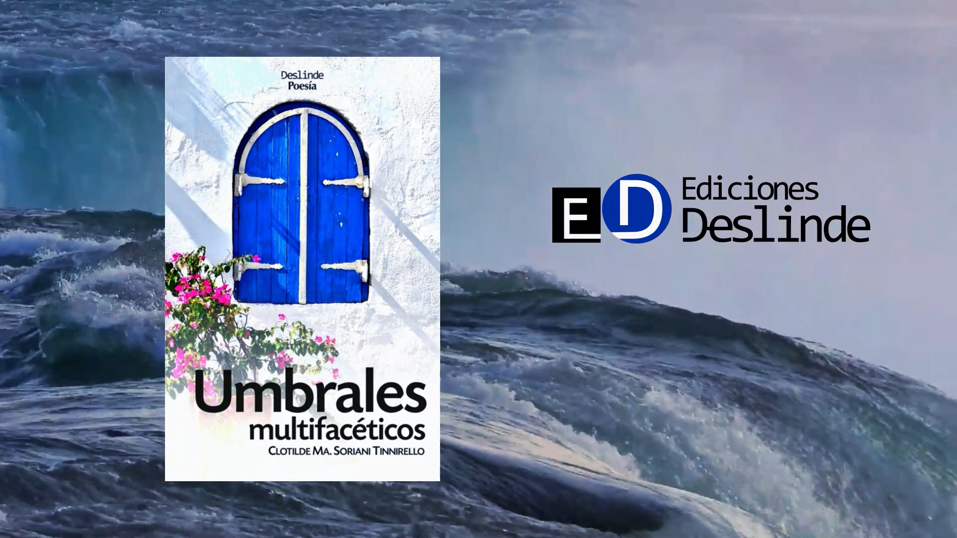 Cubierta del libro "Umbrales multifacéticos" (Ed. Deslinde, Madrid, 2020), de Clotilde Ma Soriani Tinnirello.