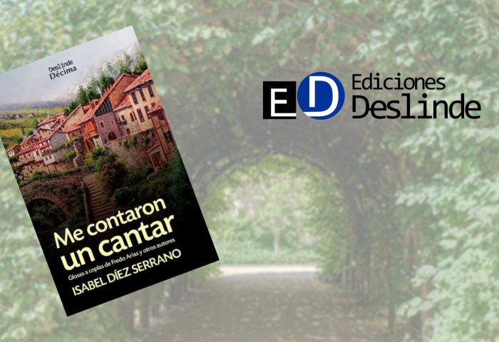 Cubierta del libro "Me contaron un cantar (Ediciones Deslinde, Madrid, 2019), de la escritora española Isabel Díez Serrano.