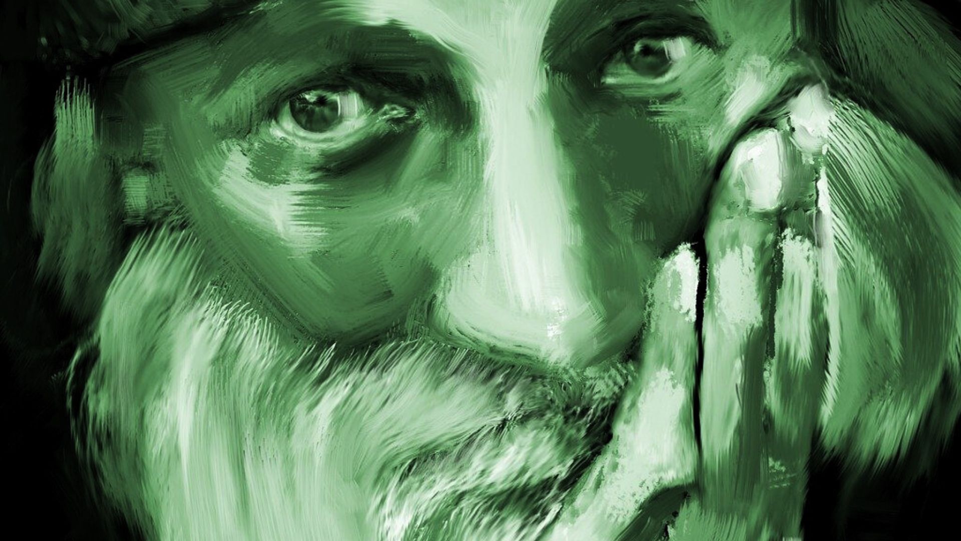 Pintura del rostro de un anciano en primer plano, para usar en el cuento "Historia corta, cortita, del jovenzuelo trepa", perteneciente al libro "Andando por la orilla movediza" (Ed. Deslinde, Madrid, 2021), de la escritora española Beatriz Villacañas.