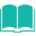 Icono libro colección ediciones deslinde verde turquesa